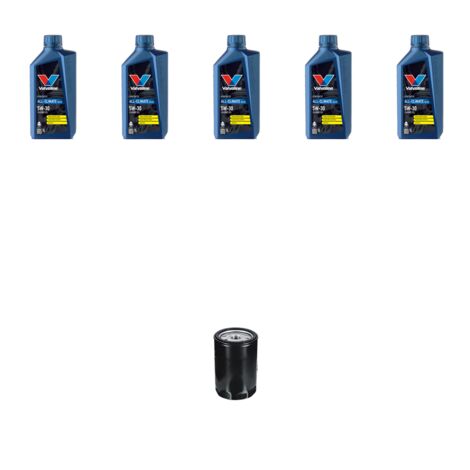 Kit filtro olio e 5L compatibile con Vw Golf IV (1j1 1j5) 1.8 20v Turbo 132kw Dal 2001 al 2006