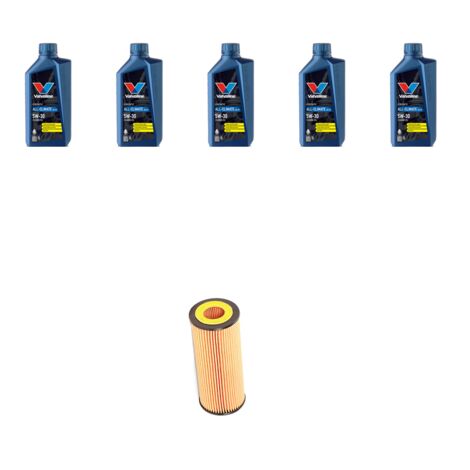 Kit filtro olio e 5L compatibile con Vw Golf IV (1j1 1j5) 1.9 TDI 110kw Dal 2000 al 2006