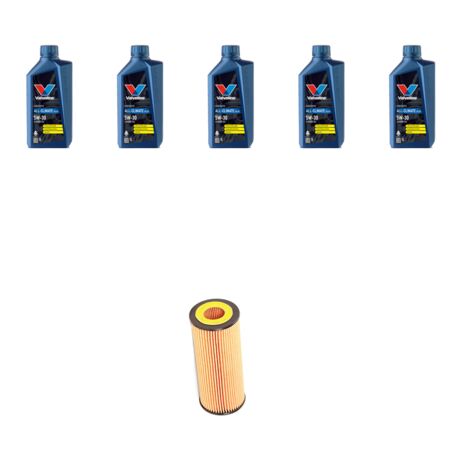Kit filtro olio e 5L compatibile con Vw Golf IV (1j1 1j5) 1.9 TDI 74kw Dal 2000 al 2006