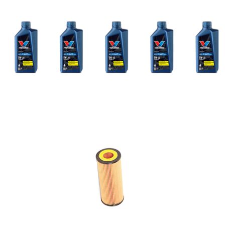 Kit filtro olio e 5L compatibile con Vw Golf IV (1j1 1j5) 1.9 TDI 81kw Dal 1997 al 2002