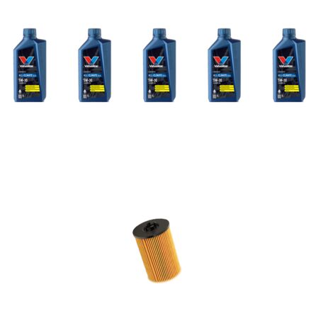 Kit filtro olio e 5L compatibile con Vw Golf Sportsvan (AM1) 1.6 TDI 66kw Dal 2014