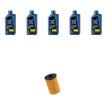 Kit filtro olio e 5L compatibile con Vw Golf Sportsvan (AM1) 1.6 TDI 85kw Dal 2016