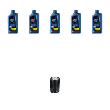 Kit filtro olio e 5L compatibile con Vw Golf VI (5K15,5J5,5M1,517,521) 1.6 75kw Dal 2008