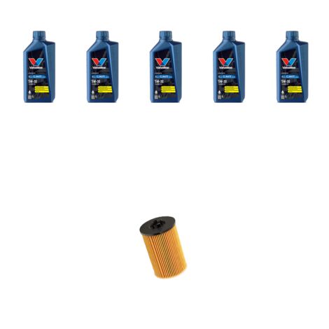 Kit filtro olio e 5L compatibile con Vw Golf VII (5G1/BA5) 1.6 TDI 66kw Dal 2012