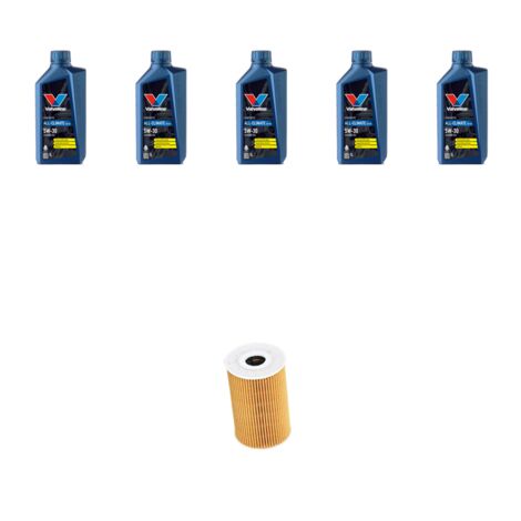 Kit filtro olio e 5L compatibile con Vw JETTA III (1k2) 1.6 TDI 77kw Dal 2009 al 2010
