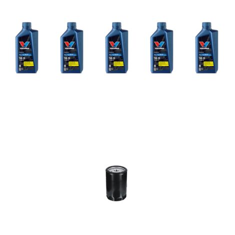 Kit filtro olio e 5L compatibile con Vw New Beetle / Cabrio 1.6 74kw Dal 1999