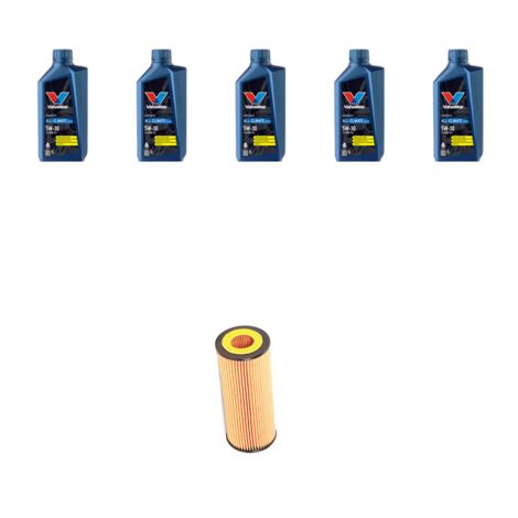 Kit filtro olio e 5L compatibile con Vw New Beetle / Cabrio 1.9 TDI 77kw Dal 2005 al 2010
