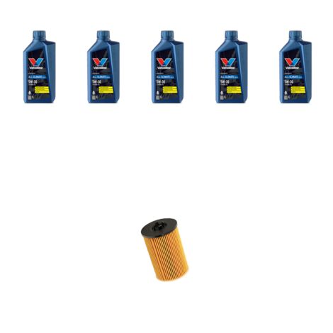 Kit filtro olio e 5L compatibile con Vw New Beetle / Cabrio (5C) 2.0 TDI 110kw Dal 2014