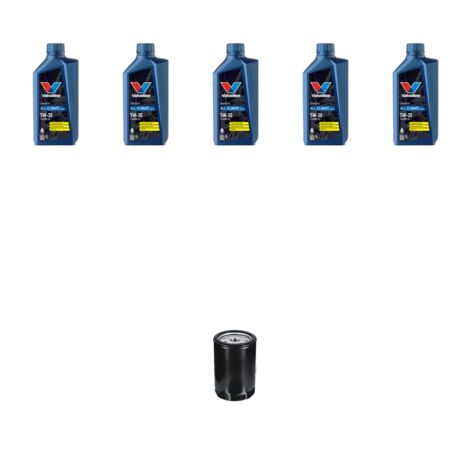 Kit filtro olio e 5L compatibile con Vw Passat (3c2,3c5) 1.6 16v 75kw Dal 2005 al 2010