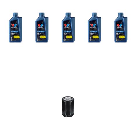 Kit filtro olio e 5L compatibile con Vw POLO IV (9N) 1.8 GTI 132kw Dal 2006 al 2009
