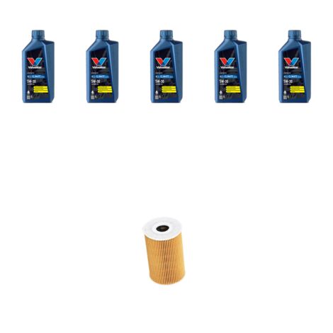 Kit filtro olio e 5L compatibile con Vw POLO V (6R,6C) 1.6 TDI 66kw Dal 2009