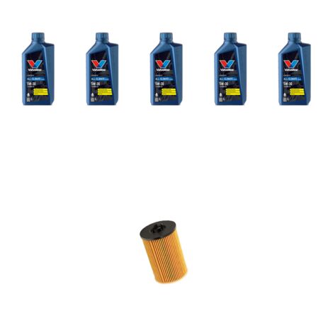Kit filtro olio e 5L compatibile con VW Scirocco III (1K8) 2.0 TDI 110kw Dal 2014
