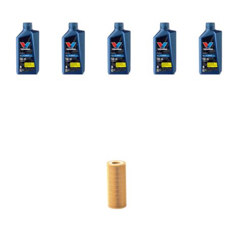 Kit filtro olio e 5L compatibile con VW Scirocco III (1K8) 2.0 TSI R 195kw Dal 2009