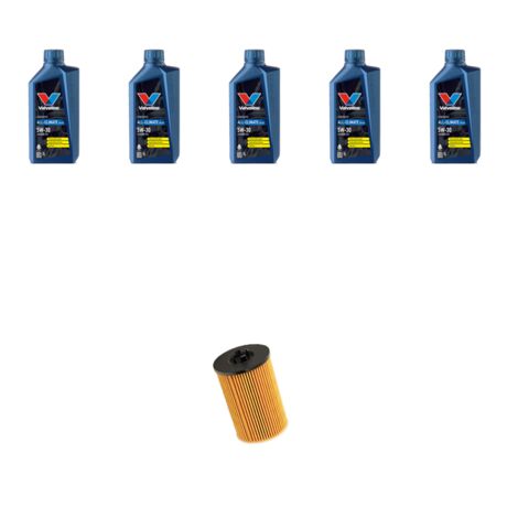 Kit filtro olio e 5L compatibile con Vw Sharan II (7N) 2.0 TDI 125kw Dal 2010