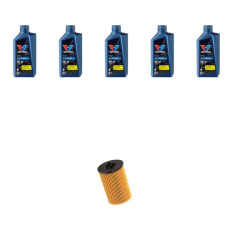 Kit filtro olio e 5L compatibile con Vw Sharan II (7N) 2.0 TDI CR 135kw Dal 2018