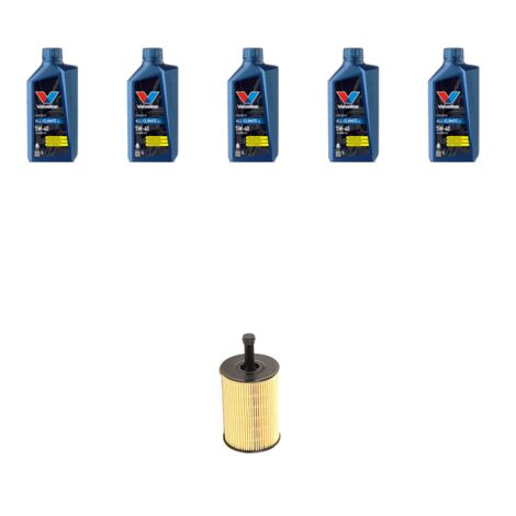 Kit filtro olio e 5L compatibile con VW Tiguan I (5n) 2.0 TDI 103kw Dal 2007