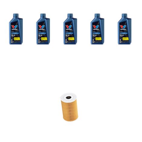 Kit filtro olio e 5L compatibile con VW Tiguan I (5n) 2.0 TDI 130kw Dal 2012