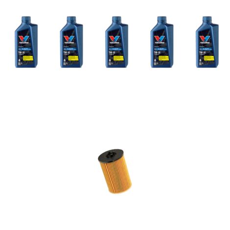 Kit filtro olio e 5L compatibile con Vw Tiguan II (AD1) 2.0 TDI 81kw Dal 2016