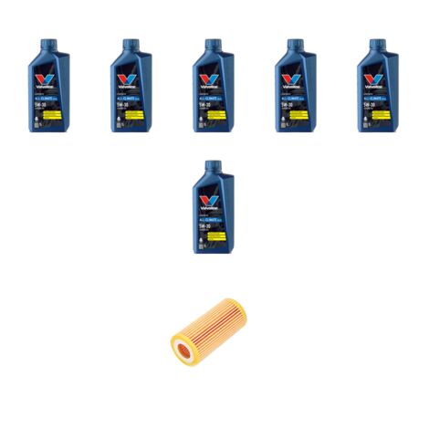 Kit filtro olio e 6L compatibile con Audi A1 (8X1,8XK) 2.0 TFSI S1 170kw dal 2014