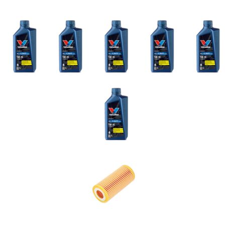 Kit filtro olio e 6L compatibile con Audi A3 (8V1,8VK) 1.8 TFSI 132kw dal 2012