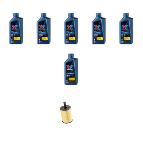 Kit filtro olio e 6L compatibile con Audi A3 II (8P1,8PA) 3.2 V6 quattro 184kw dal 2003