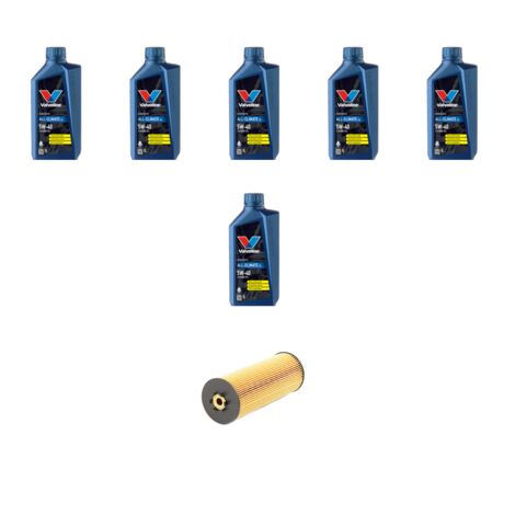 Kit filtro olio e 6L compatibile con Audi A6 (C5) 2.5 tdi v6 110kw dal 1997