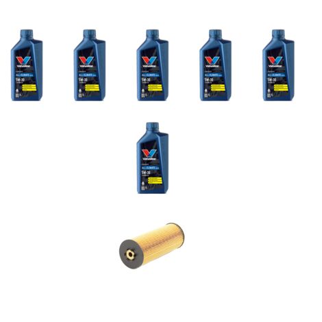 Kit filtro olio e 6L compatibile con Audi A6 (C5) 2.5 tdi v6 114kw dal 2001