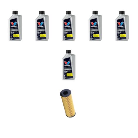 Kit filtro olio e 6L compatibile con Bmw Serie 1 (E81,E82,E87,E88) 120d 120kw dal 2007 al 2011
