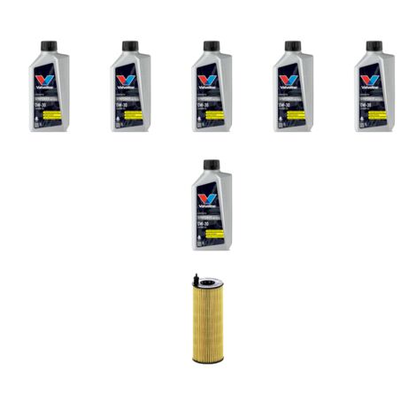 Kit filtro olio e 6L compatibile con Bmw serie 5 (G30,G31,F90) 520i hybrid 120kw dal 2020
