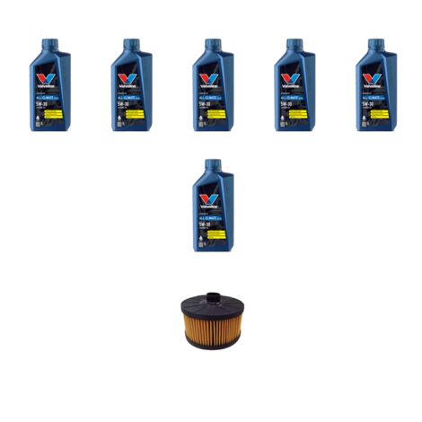 Kit filtro olio e 6L compatibile con Dacia Duster II 1.3 TCE 110kw dal 2019
