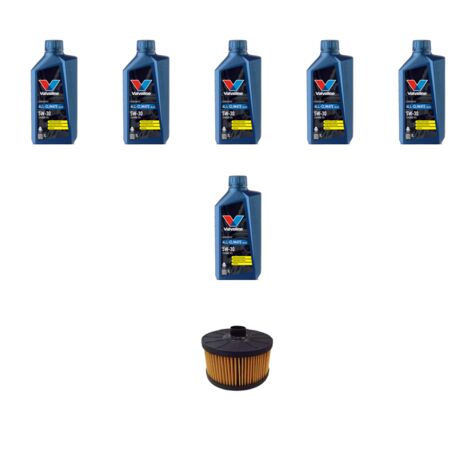 Kit filtro olio e 6L compatibile con Dacia Lodgy 1.3 Tce 96kw dal 2019