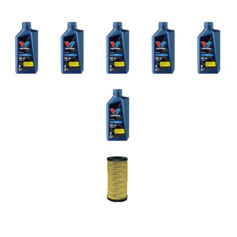 Kit filtro olio e 6L compatibile con Dacia Logan II 1.5 Blue Dci 70kw dal 2018