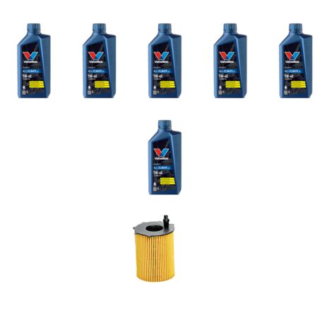 Kit filtro olio e 6L compatibile con Fiat Scudo II 1.6 JTD 66kw dal 2007