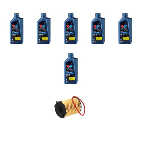 Kit filtro olio e 6L compatibile con Hyundai Santa FE II 2.2 CRDi 114kw dal 2006