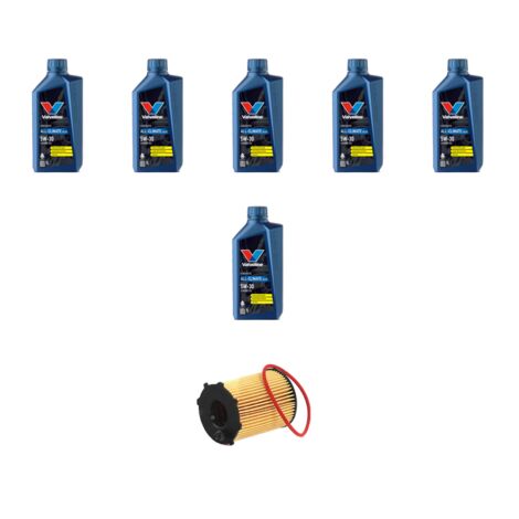 Kit filtro olio e 6L compatibile con Hyundai Tucson 2.0 CRDI 83kw dal 2004