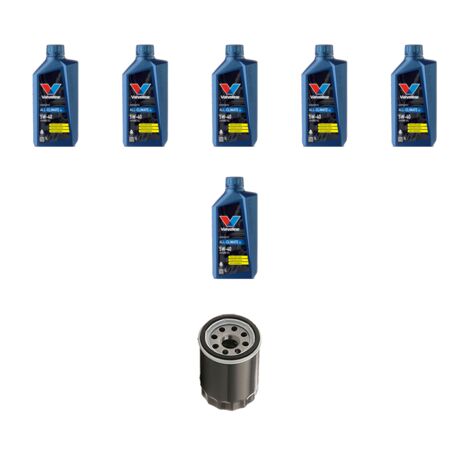 Kit filtro olio e 6L compatibile con Lancia Thesis 2.4 JTD 110kw dal 2002