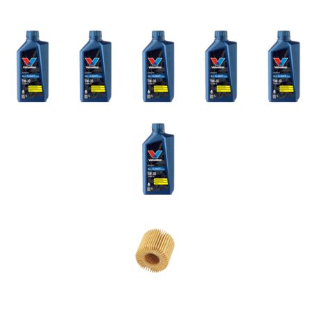 Kit filtro olio e 6L compatibile con Lexus RC 300h 164kw dal 2015
