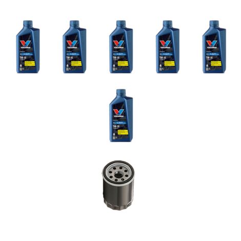 Kit filtro olio e 6L compatibile con Mazda Tribute 3.0 v6 145kw dal 2000