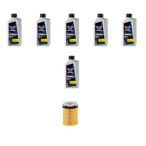 Kit filtro olio e 6L compatibile con Mercedes Classe A (w176) A160 75kw Dal 2015