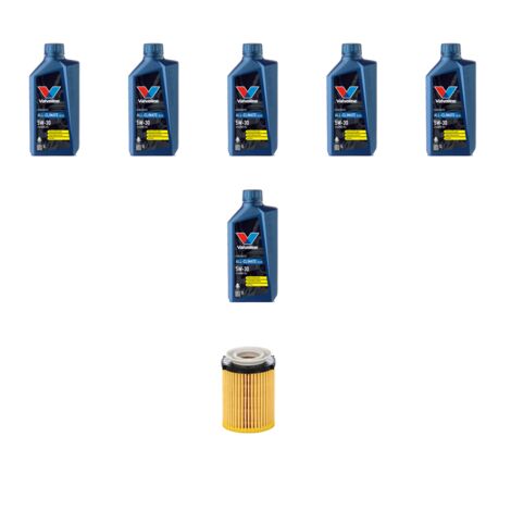 Kit filtro olio e 6L compatibile con Mercedes Classe A (W176) A200 BlueEfficency 115kw dal 2012
