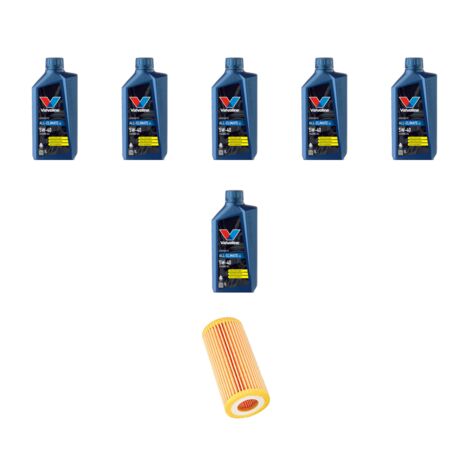 Kit filtro olio e 6L compatibile con Mercedes Classe C (W203,C203,S203) C160 90kw Dal 2000 al 2013