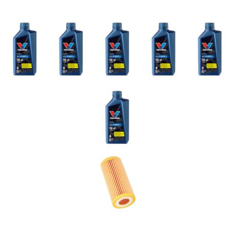 Kit filtro olio e 6L compatibile con Mercedes Classe C (W203,C203,S203) C200 CGI 125kw Dal 2002 al 2007