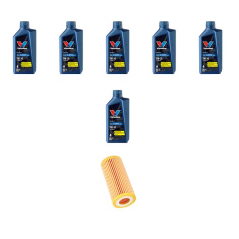 Kit filtro olio e 6L compatibile con Mercedes Classe C (W204,C204,S204) C180 Kompressor 115kw Dal 2007