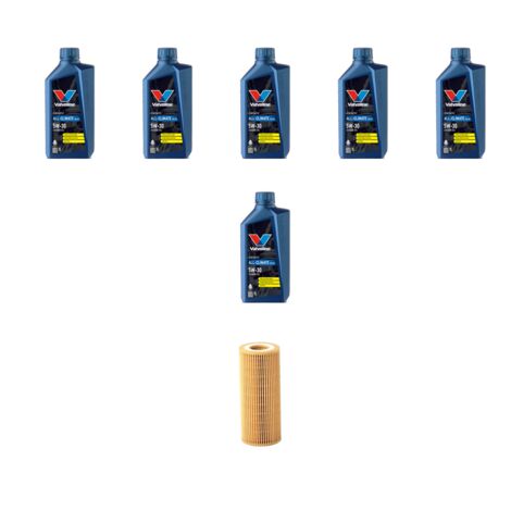 Kit filtro olio e 6L compatibile con Mercedes Classe E (w211,S211) E200 NGT 120kw dal 2004 al 2009