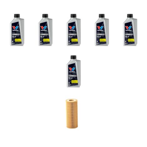 Kit filtro olio e 6L compatibile con Mercedes Classe SLK (R171) 200 135kw Dal 2008 al 2011