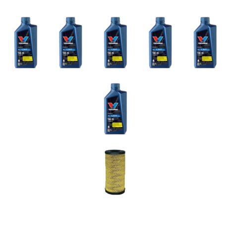 Kit filtro olio e 6L compatibile con Mercedes Classe T (W420) 180 CDI 85kw Dal 2021