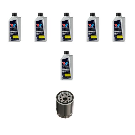 Kit filtro olio e 6L compatibile con Mitsubshi Colt VI (Z30) 1.5 DiD 70KW Dal 2004