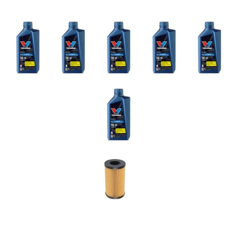 Kit filtro olio e 6L compatibile con Nissan Qashqai (J10E,JJ10E) 1.6 Dci 96kw Dal 2011