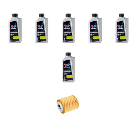 Kit filtro olio e 6L compatibile con Peugeot Partner III (k9) 1.5 BlueHDI 75kw Dal 2018
