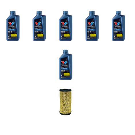 Kit filtro olio e 6L compatibile con Renault Clio V 1.5 Blue dCi 85 63Kw dal 2019